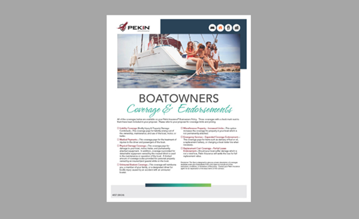 Boatowners Coverage & Endorsements Flyer