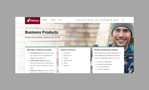 Business Insurance Landing Page