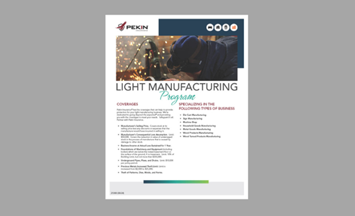 Light Manufacturing  Flyer 1