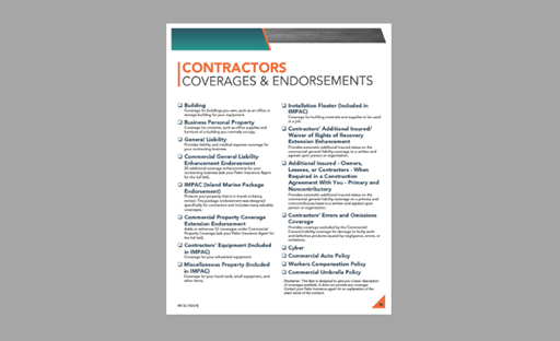M132 Contractors Checklist