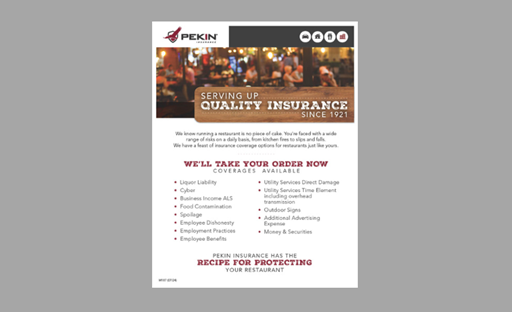 M187 Restaurant Flyer