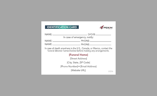 LY256 Emergency Notification Card