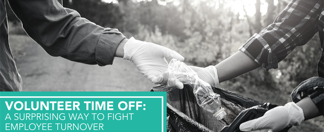 Volunteers picking up trash