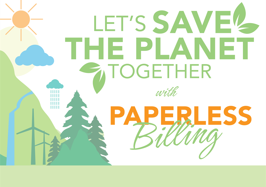 Paperless Billing announcement graphic